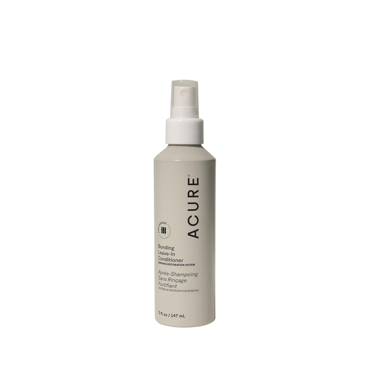 Acure Bonding Leave-In Conditioner bottle front view for lightweight moisture