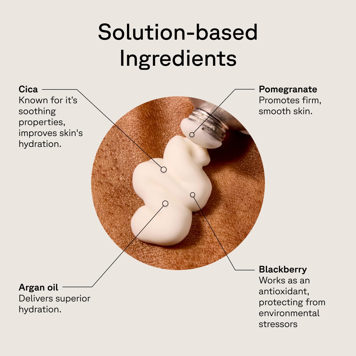 Acure Brightening Day Cream with cica plant imagery highlights soothing hydration