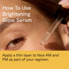 Acure Brightening Glow Serum texture close-up demonstrates lightweight, hydrating formula