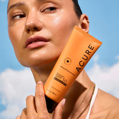Acure Mineral Sunscreen SPF 50 for face and body use.