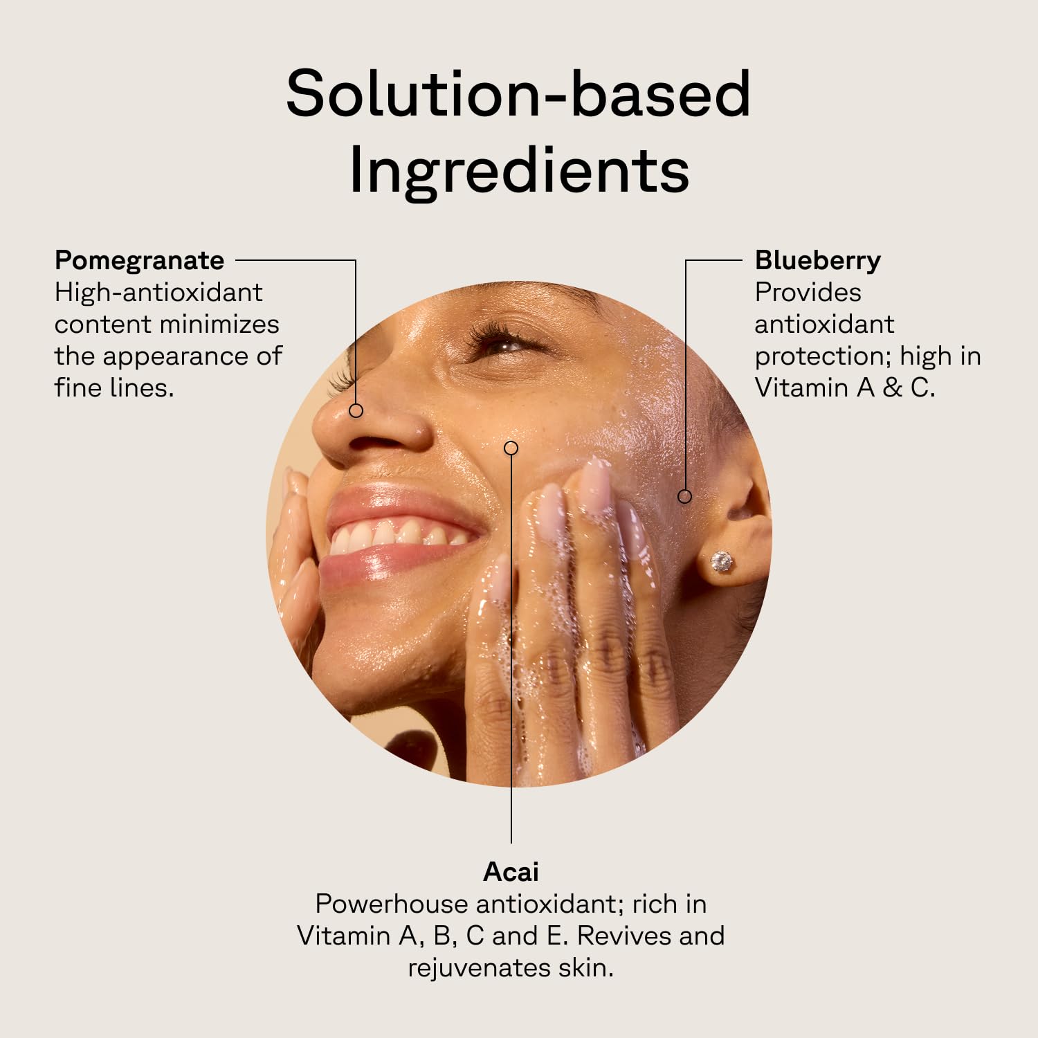Acure Soft-glow skin closeup suggesting a refreshed, radiant look