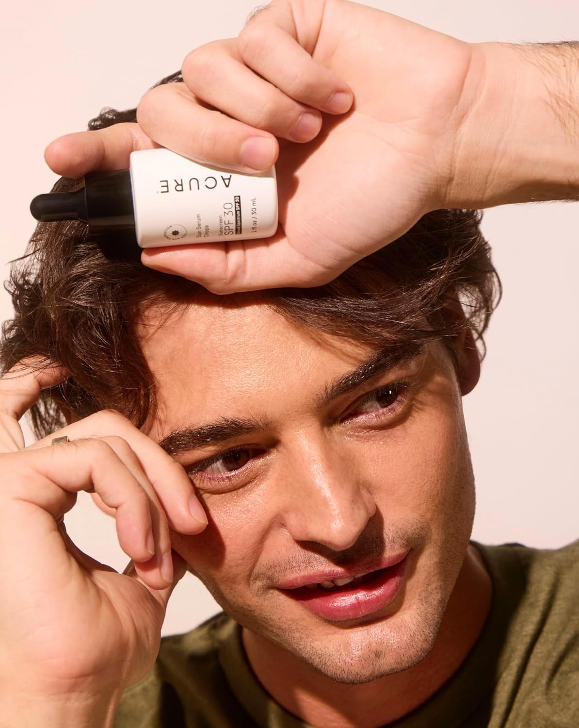 Acure Sun Serum Drops SPF 30 vitamin E and shea protection.