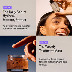 Acure Zombie Cell Clarifying Serum duo-pack display emphasizes value and routine