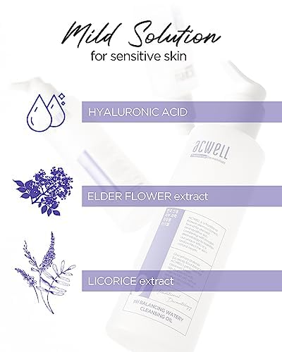 ACWELL gel cleanser pump dispenses smoothly for easy use