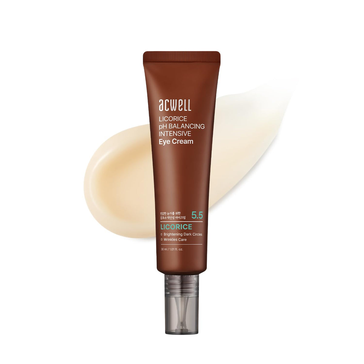 ACWELL Licorice eye cream packaging for easy dispensing.