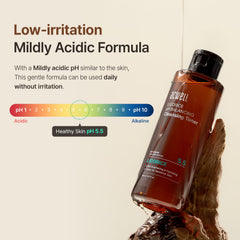 ACWELL Licorice Toner ingredients label featuring licorice and green tea extracts