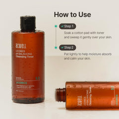 ACWELL Licorice Toner night routine with hydrating finish