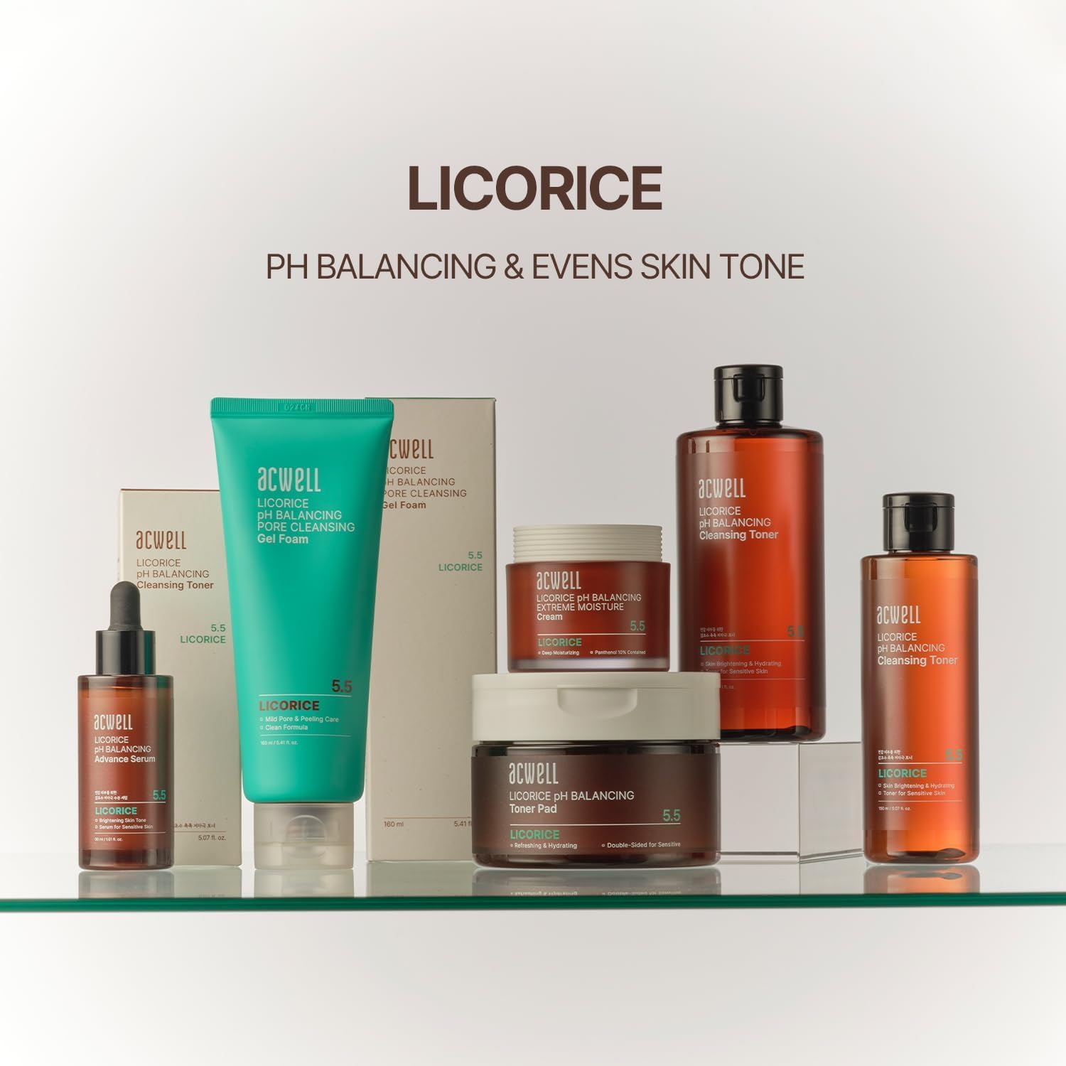 ACWELL Licorice Toner in morning and evening skincare routine.