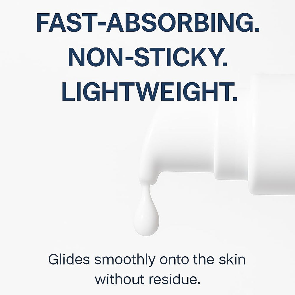 AD SOLUTION ATO serum application swab shows quick absorption.