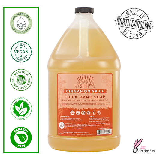 Adams Handmade Soap castile soap being diluted for foaming dispensers, eco-friendly cleaning option.
