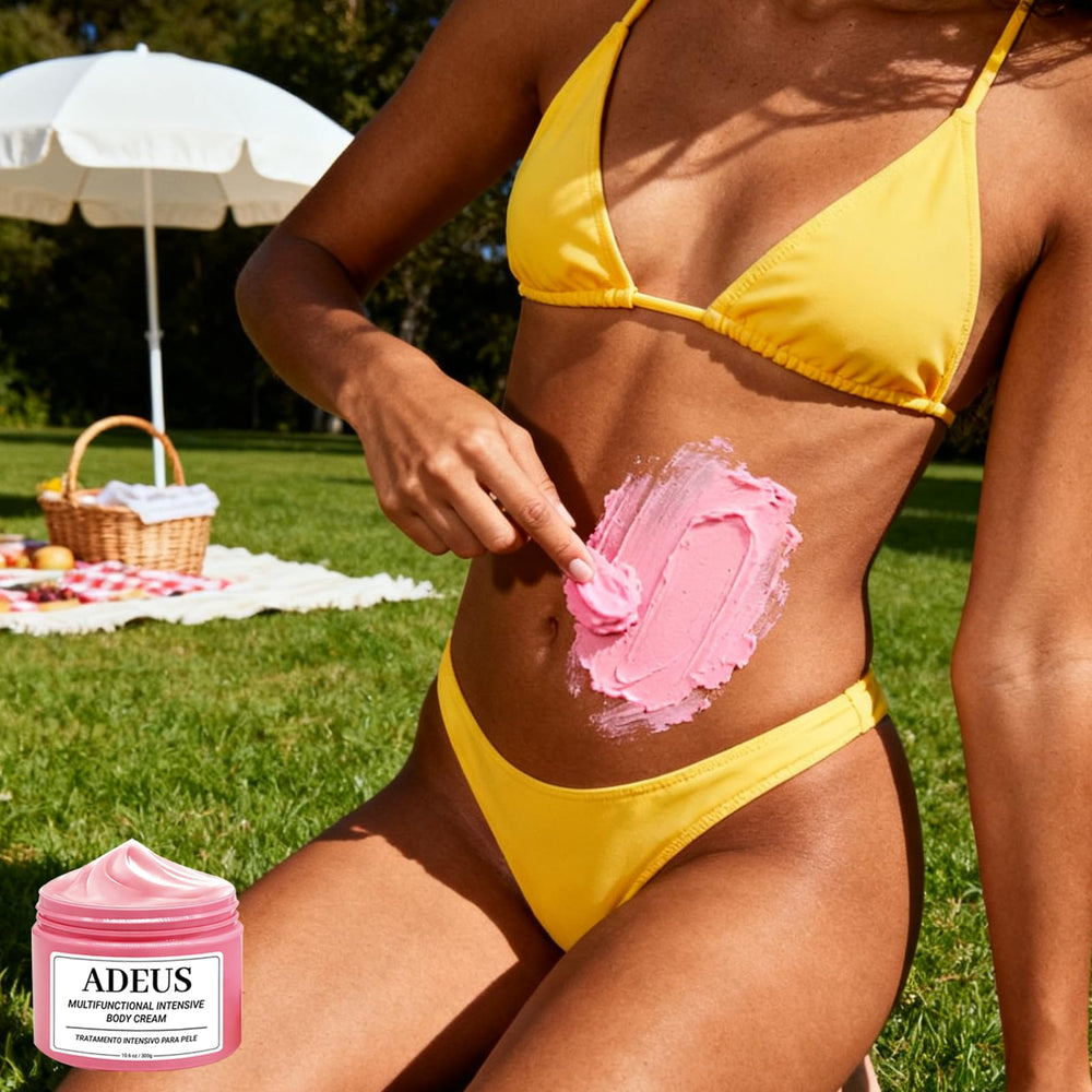 ADEUS brand packaging and logo displayed.
