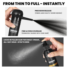 Adglamful dark brown hair-fiber powder dispense for thinning areas