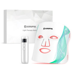 ADIUPUL red light therapy mask front view for at-home sessions.
