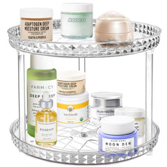 Adoco visible vanity storage for cosmetics, perfumes, and everyday essentials.