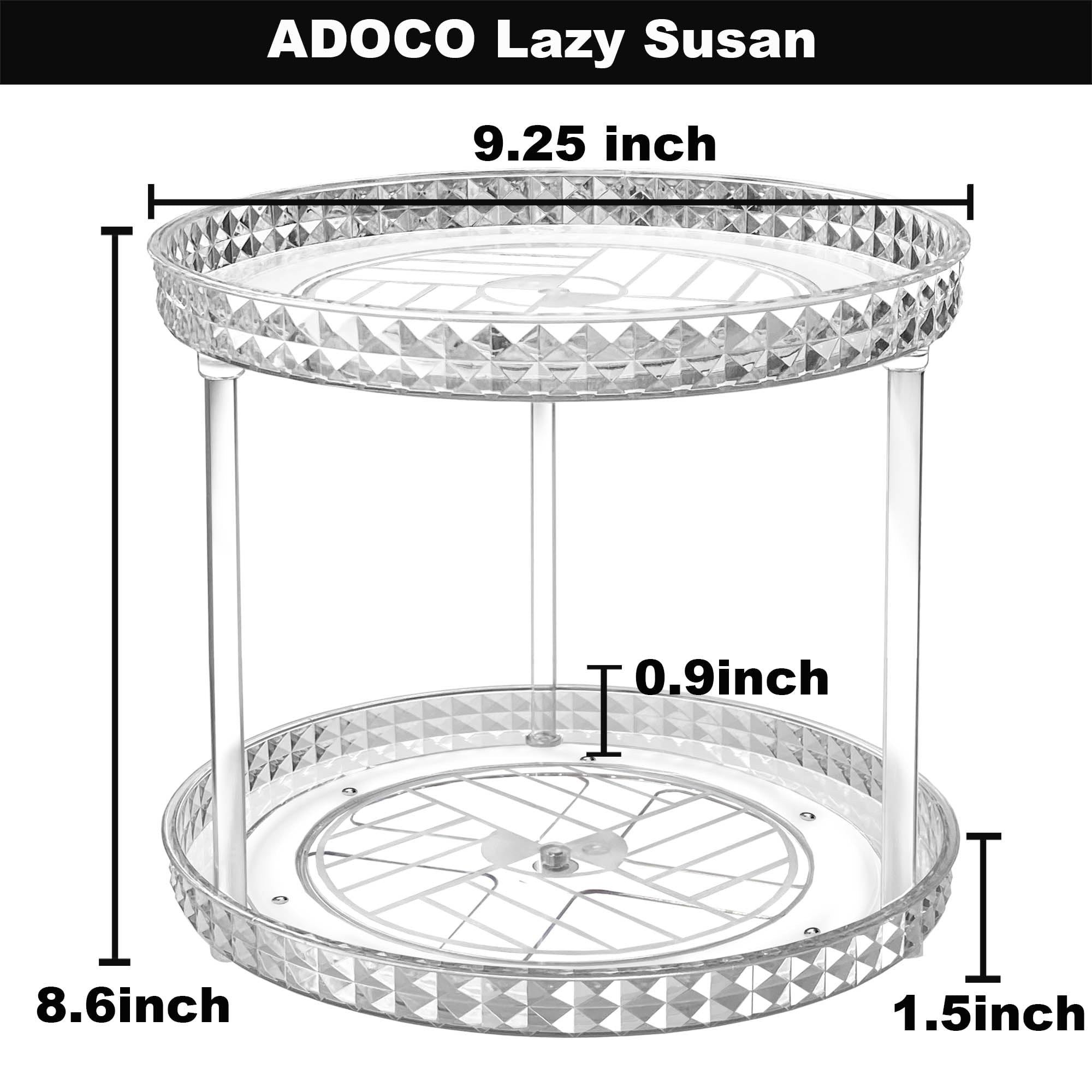 Adoco double-tray rack can be used as two separate organizers for flexibility.