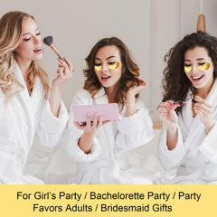 Adofect daily skincare travel kit with lip and eye masks in use.