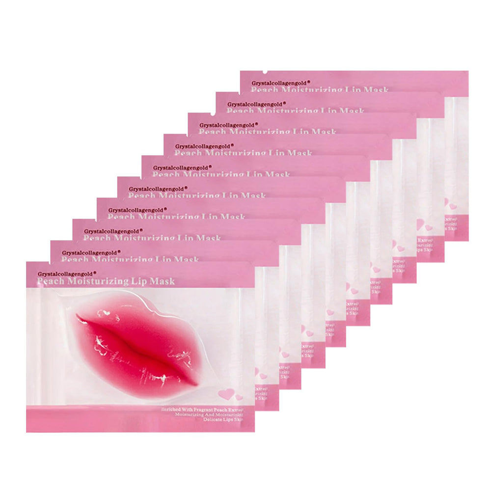 Adofect Peach Collagen Lip Mask pack provides deep hydration for dry lips.