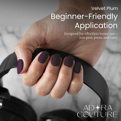 Adora Couture glossy finish offers durable, salon-like nails at home.