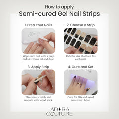 Adora Couture salon-grade manicure at home with easy removal.