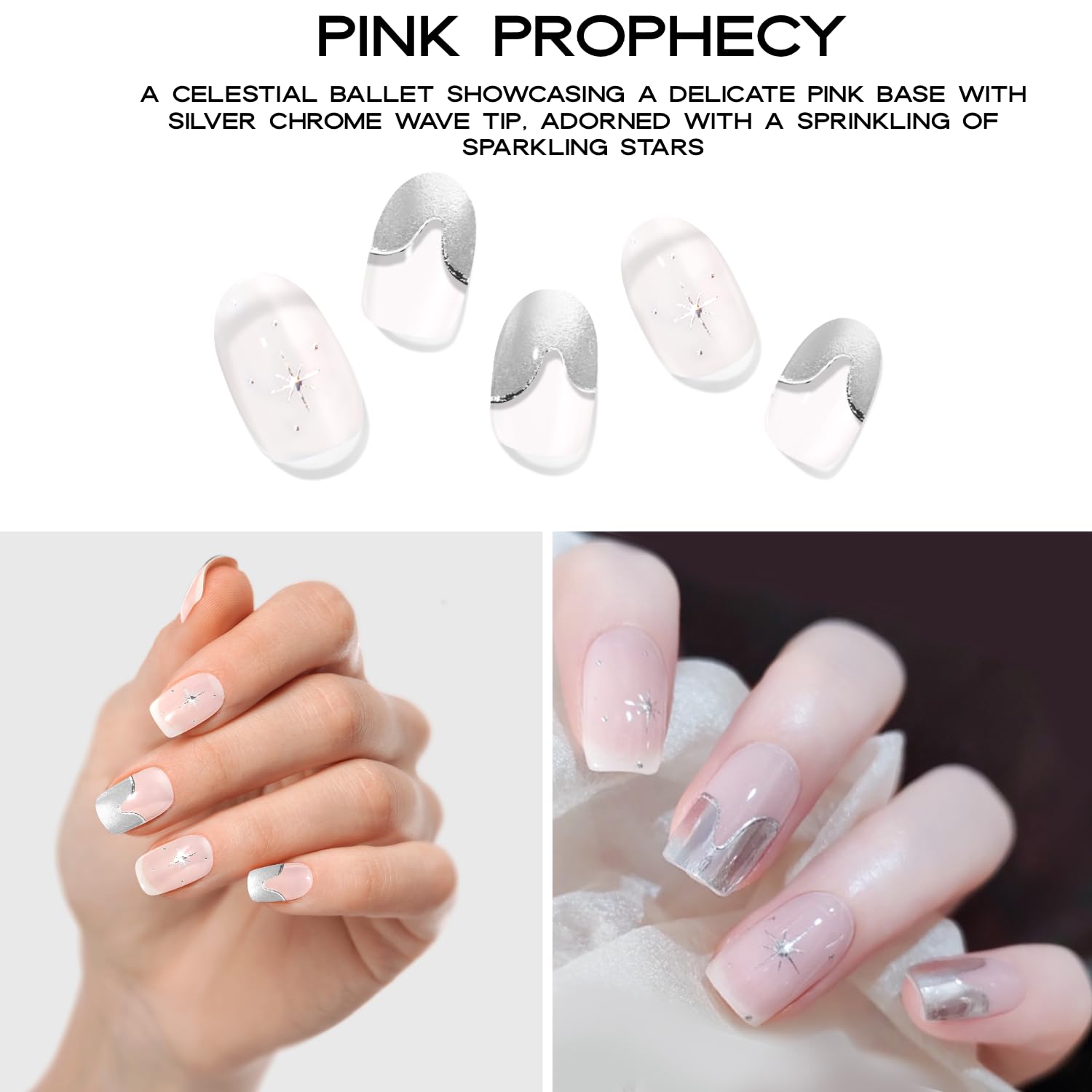 Adora Couture Pink Prophecy on‑nails display quick, durable shine