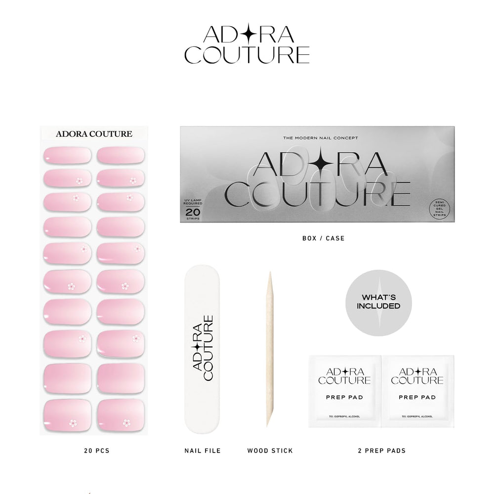 Adora Couture UV curing stage for durable seal.