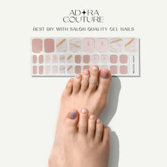 Vibrant color designs from Adora Couture gel nail strips for daily style
