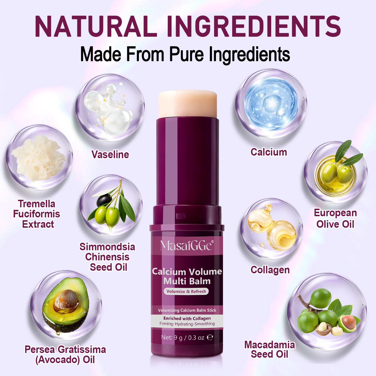 ADSBJUX Calcium Multi Balm Stick for eye-area nourishes delicate skin with a gentle glide.
