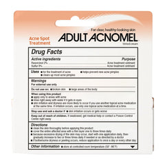Adult Acnomel packaging and instructions convey easy daily use