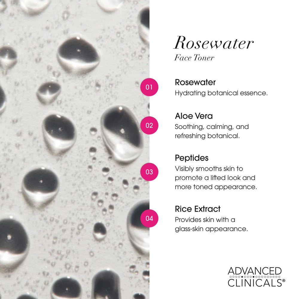 Alcohol-free toner packaging emphasizing pH balance for calm skin.
