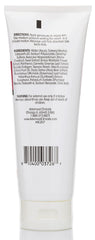 User applying product to neck and chest to target crepey areas.