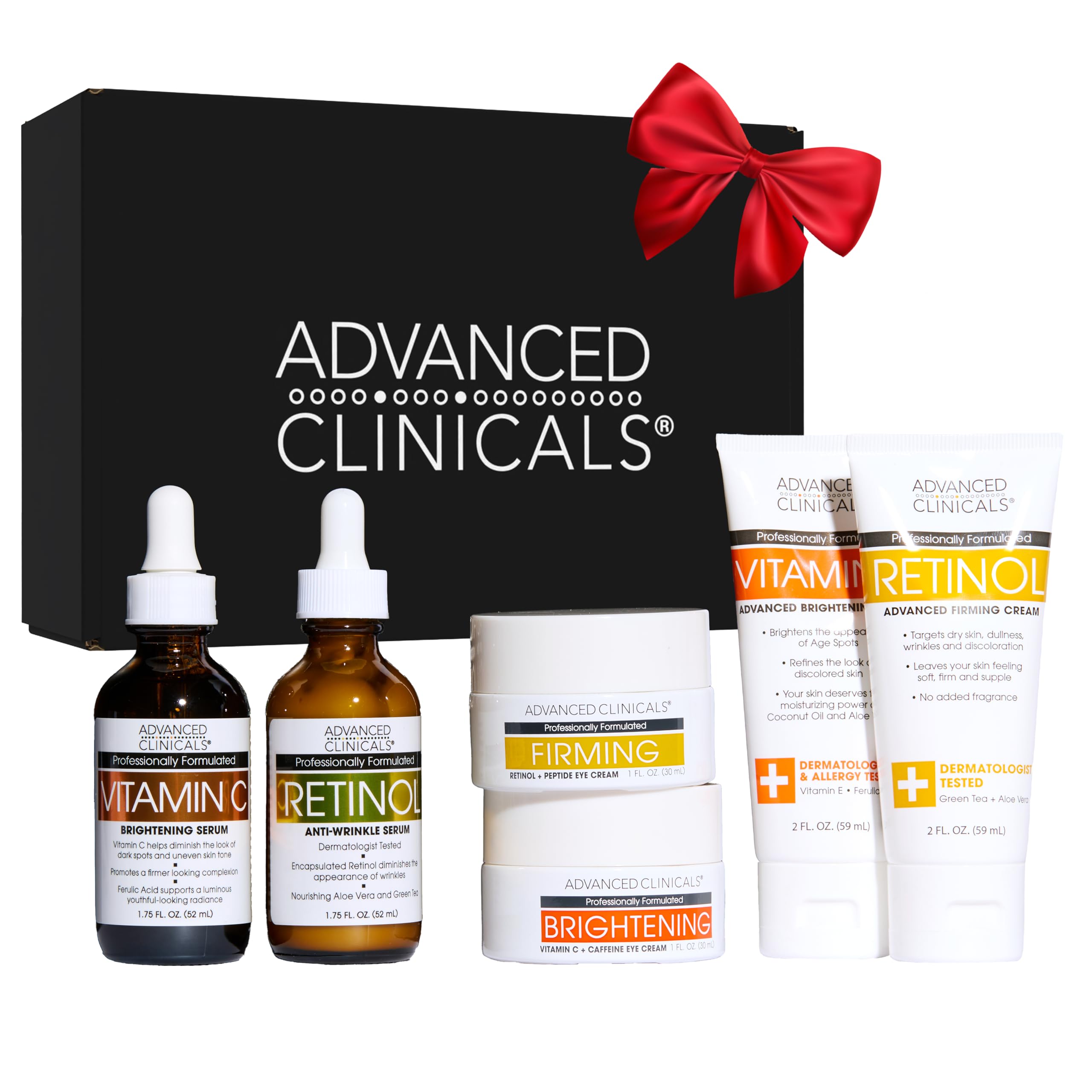 Advanced Clinicals day-night gift box for skincare routine