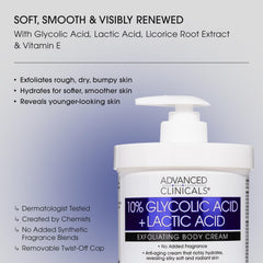 Advanced Clinicals Fragrance-free label indicating fragrance-free formula