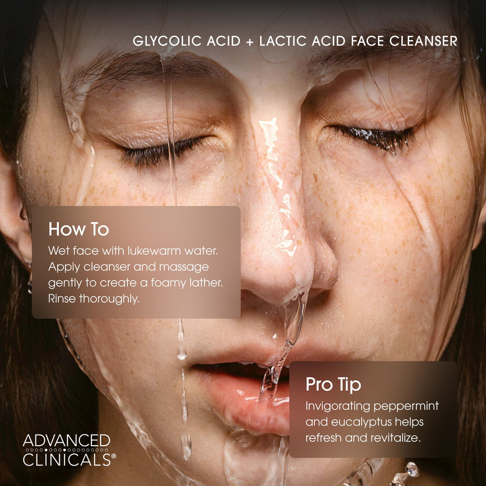 Advanced Clinicals Glycolic Face Wash tackles dull textured skin for smoother appearance