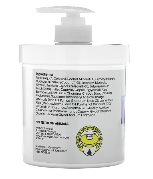 Hyaluronic Acid Serum with vitamin E enhances moisture retention on the face.