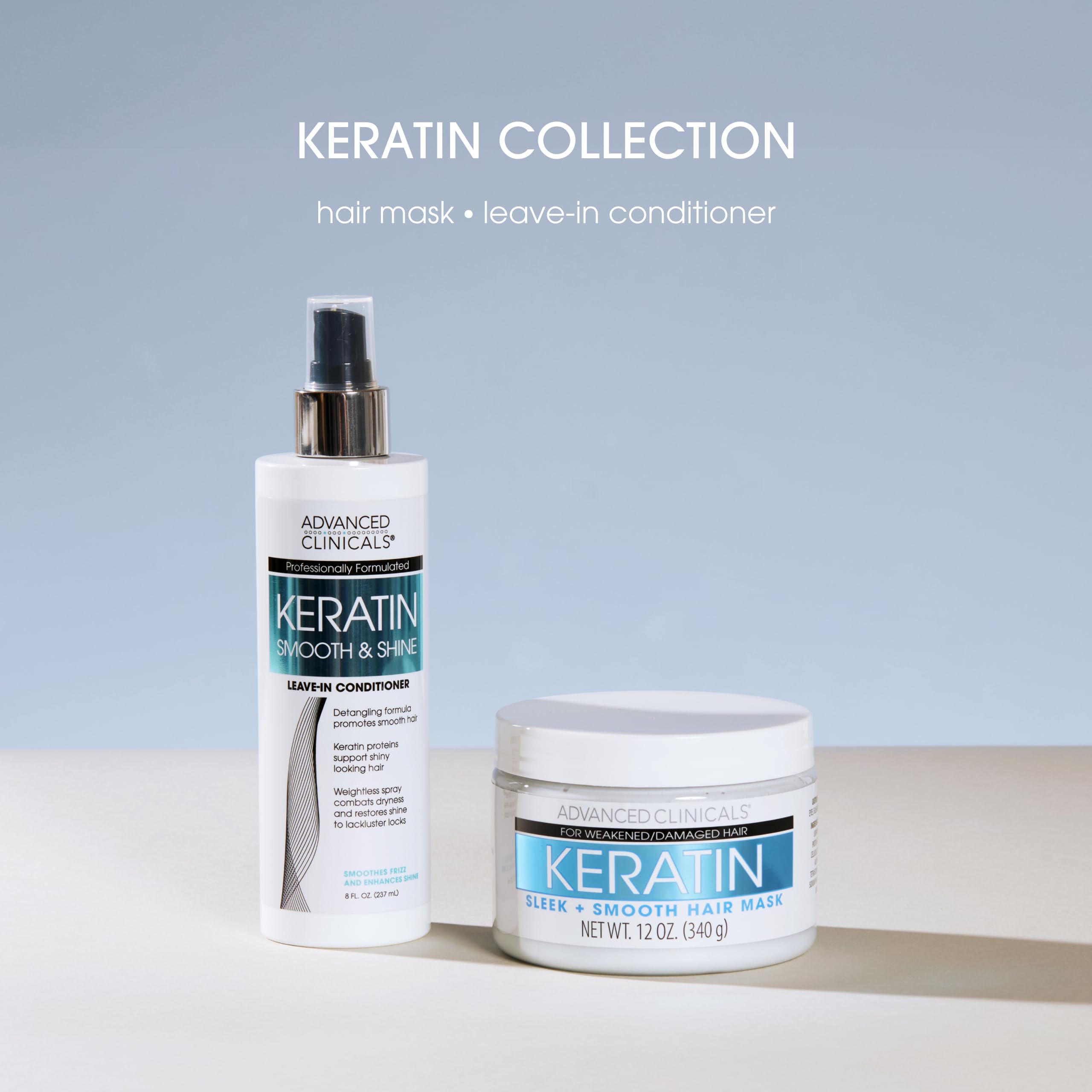 Advanced Clinicals Keratin Hair Mask for daily use with nourishing blend