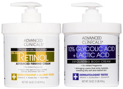 Advanced Clinicals Retinol Body Cream jar for hydrated, smoother skin