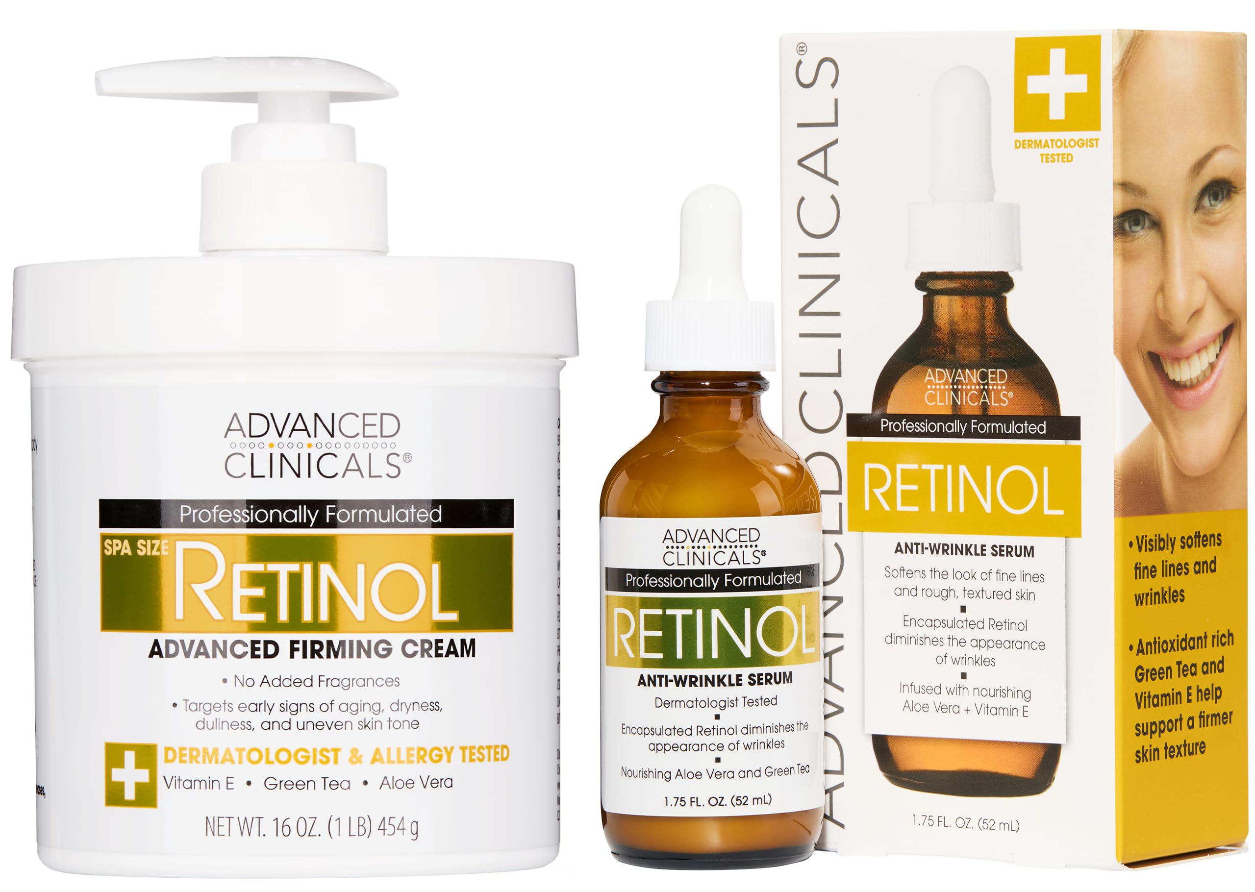 Advanced Clinicals Retinol Body Cream moisturizes for smoother, softer-looking skin.