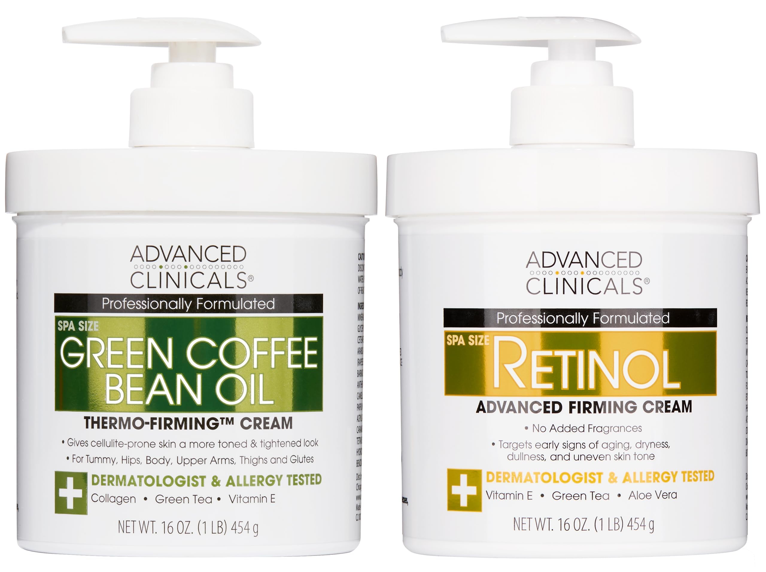 Advanced Clinicals Retinol Body Cream packaging, ideal for smoothing daily skincare