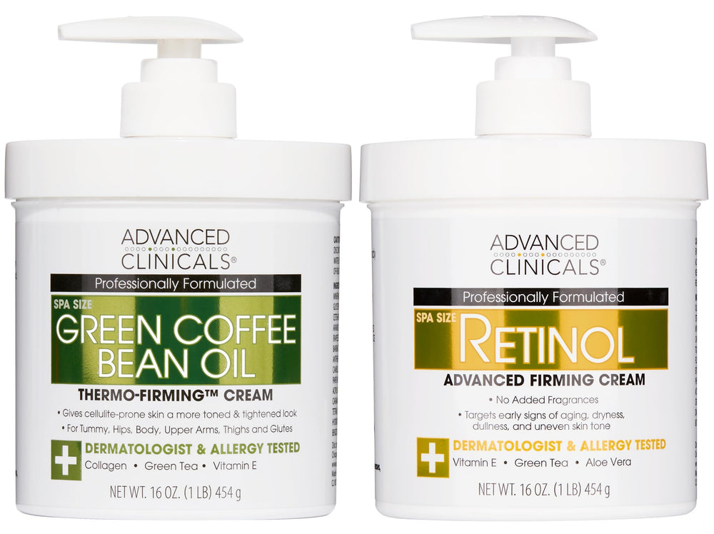 Advanced Clinicals Retinol Body Cream packaging, ideal for smoothing daily skincare