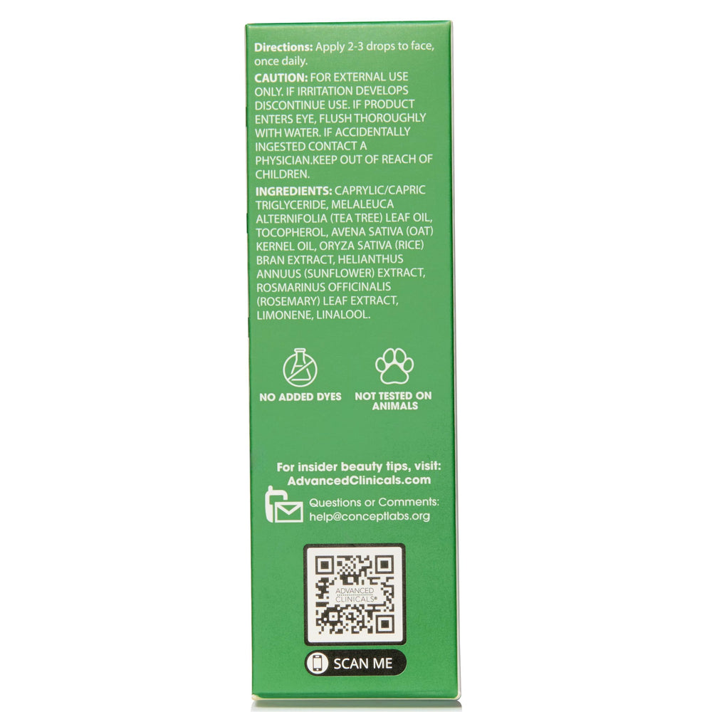 Daily routine with Advanced Clinicals Tea Tree Serum for smoother, nourished skin.
