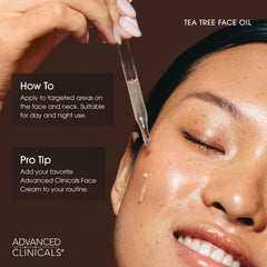 Vitamin E feature: Advanced Clinicals Tea Tree Serum delivers hydration and balanced tone.
