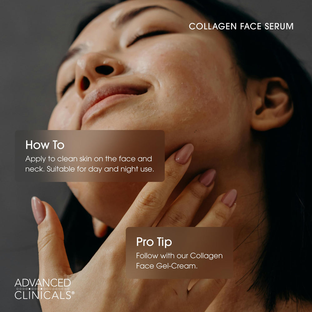 Advanced Clinicals turmeric face oil dropper close-up with nourishing glow