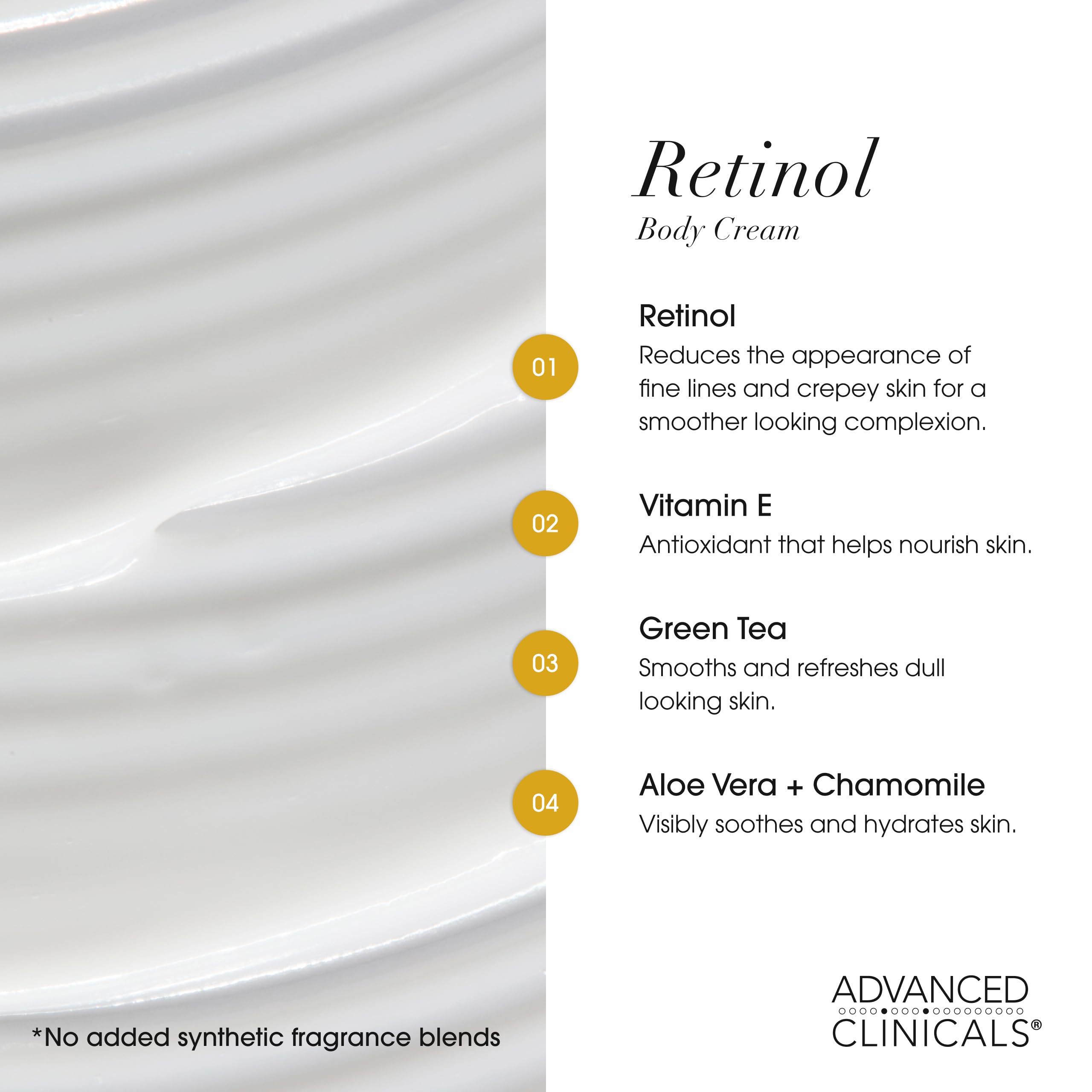Advanced Clinicals Vitamin C Body Lotion promoting even tone