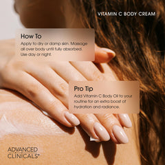 Advanced Clinicals Vitamin C Cream for daytime use in daily routine.