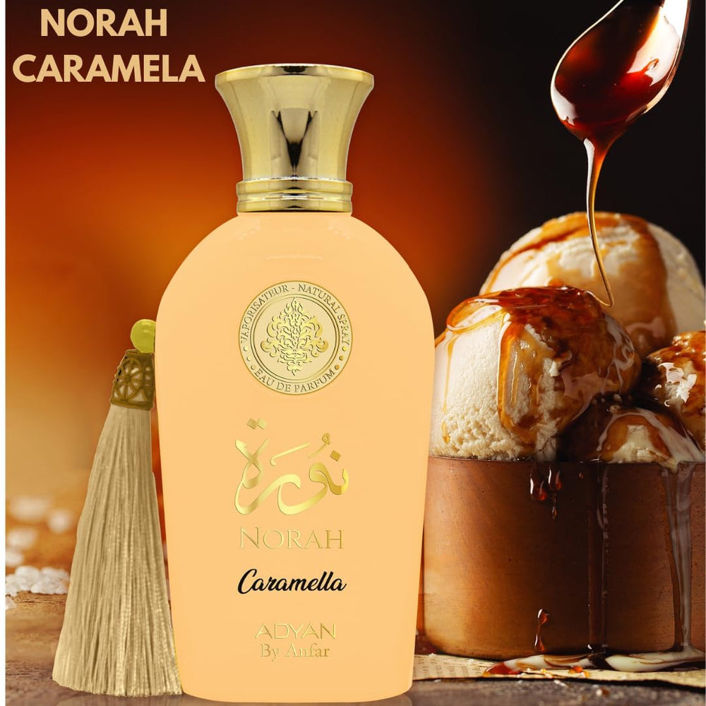 Adyan Norah Caramela worn on skin for everyday sweetness.