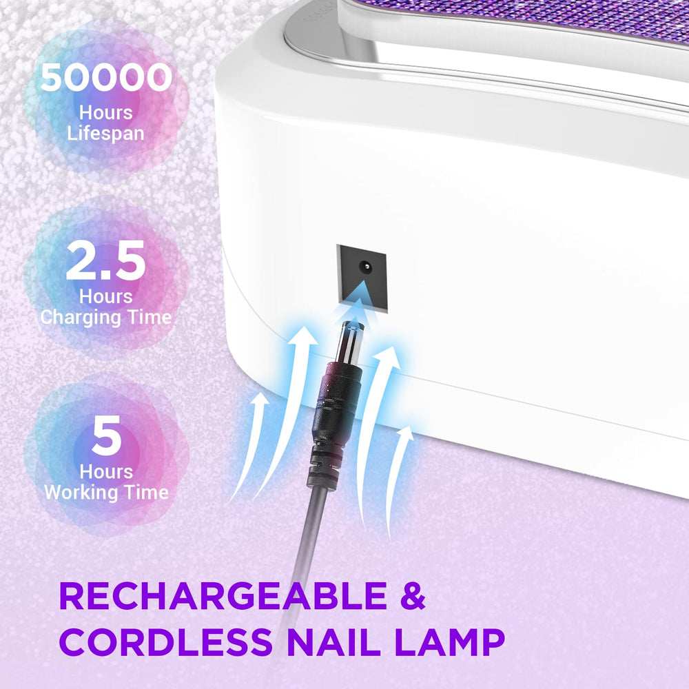 Aedavey portable nail dryer ideal for quick gel sessions at home.