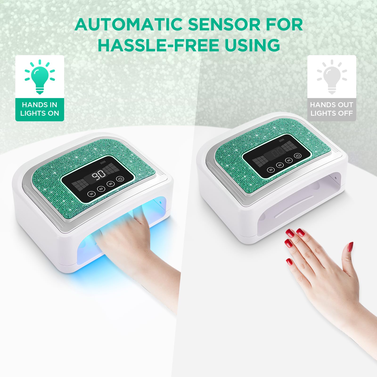 Rechargeable performance enables portable use without a power cord.