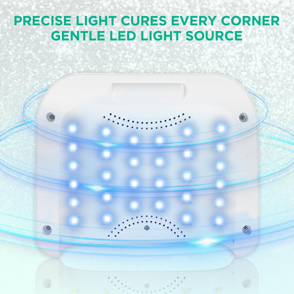 Sparkly Green Diamond design adds a decorative touch to your nail station.