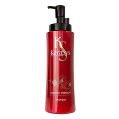 Aekyung Kerasys Oriental Premium Conditioner bottle for smoother hair and easier detangling.