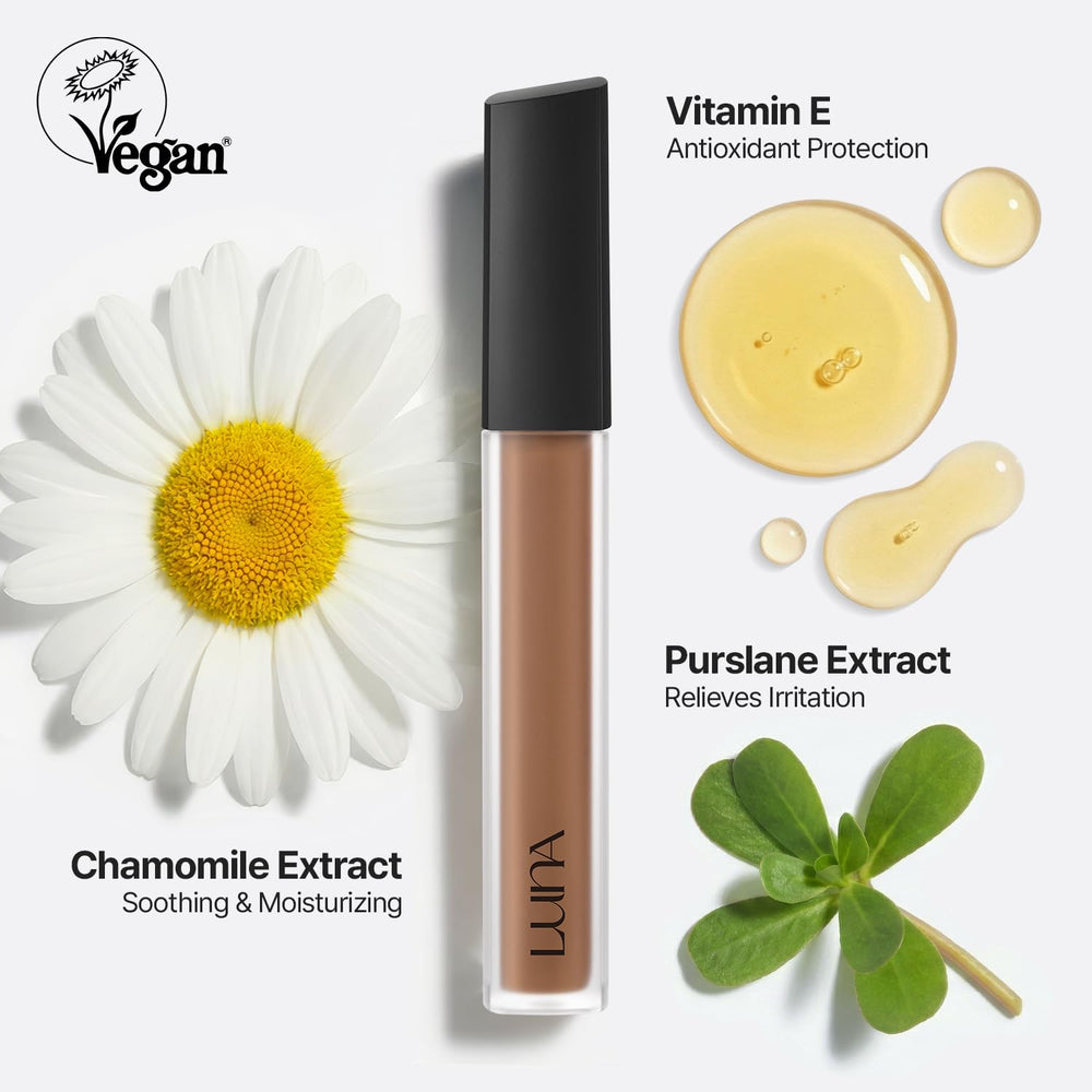 Full-coverage swatch demonstrates seamless blend over redness